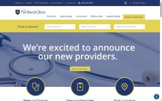 The Portland Clinic-Beaverton website