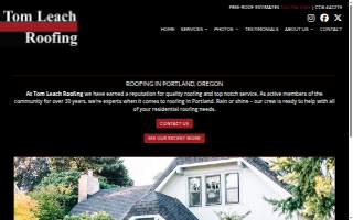 Tom Leach Roofing website