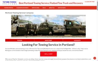 Top One Towing website