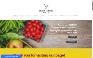 Two Chicks & a Rooster Catering & BBQ website