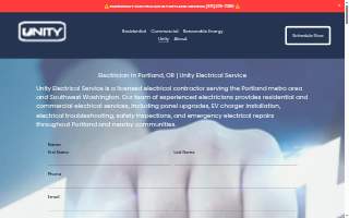 Unity Electrical Service | Electrician Portland Oregon website
