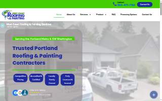 West Coast Roofing and Painting Inc website