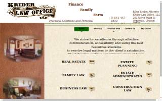 Krider Law website