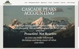 Cascade Peaks Accounting and Technology website