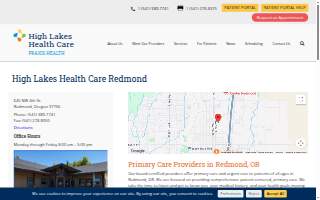 High Lakes Health Care website