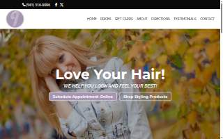 The 9 Salon website
