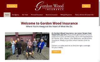 Gordon Wood Insurance & Financial Services website