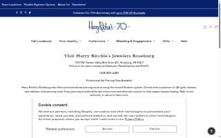 Harry Ritchie's Jewelers Roseburg website