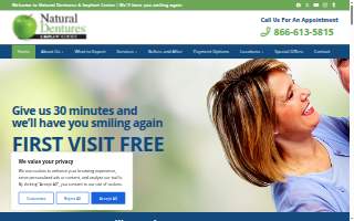Natural Dentures & Implant Center website