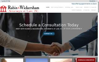 Rubin & Wickersham, Attorneys at Law, P.C. website