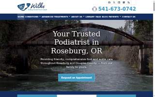 Wilks Advanced Foot Care website