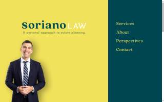 Soriano Law, LLC website