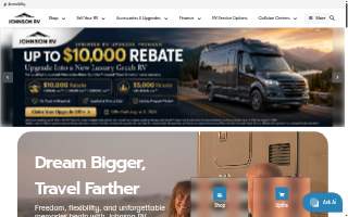 Johnson RV Sandy website