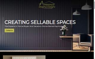 Ambience Staging Designs website