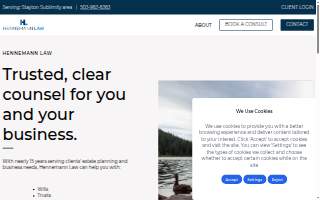 Hennemann Law website