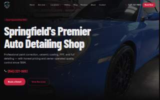 Blue Rose Auto Detailing Services website