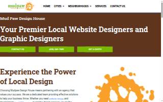 Mud Paw Design House website