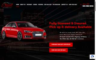Elegant Auto Detailing website