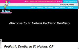 St. Helens Pediatric Dentistry website