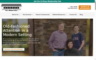 BC Nelson DDS, Dentist website