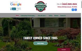 Advanced Landscape services website