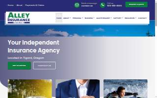 Alley Insurance Agency website