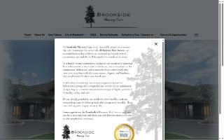 Brookside Memory Care website