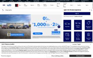 Landmark Ford website