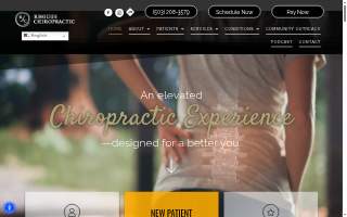 Rhodes Chiropractic website