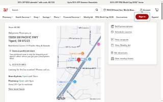 Walgreens Pharmacy website