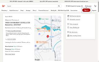 Walgreens website