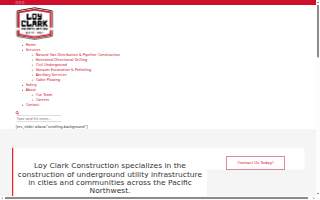 Loy Clark Construction website