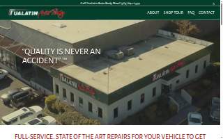 Tualatin Auto Body Inc website
