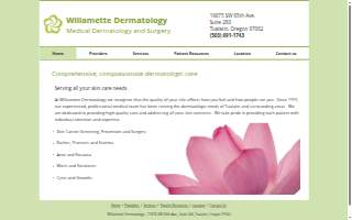 Willamette Dermatology website