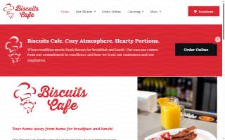 Biscuits Café website
