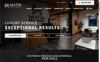 Matin Real Estate of West Linn website