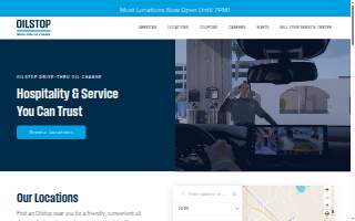 Oilstop Drive Thru Oil Change website