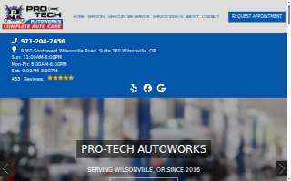 Pro-Tech Autoworks website