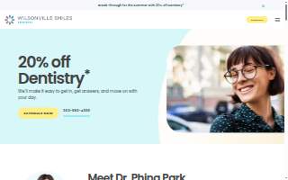 Wilsonville Smiles Dentistry website