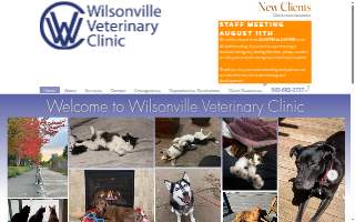 Wilsonville Veterinary Clinic website