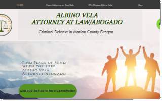 Albino Vela Attorney at Law PC. website