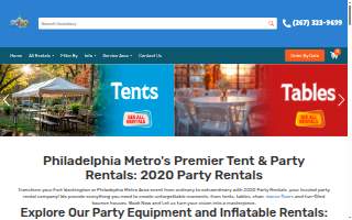 2020 Party Rentals of Abington website
