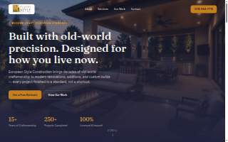 European Style Construction website