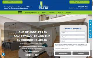 PNJA Home Improvement and General Contractors website