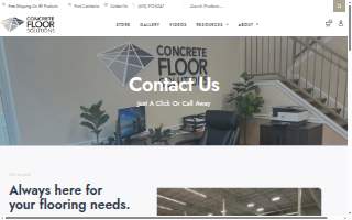 Concrete Floor Solutions website