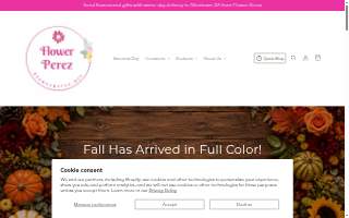 Flower’s Perez website