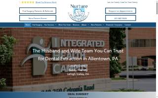 Nurture Dental Health PC website