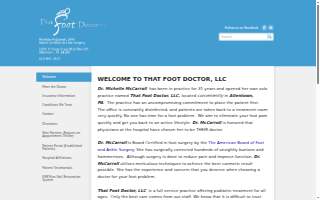 That Foot Doctor - Dr. Michelle McCarroll website