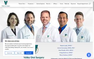 Valley Oral Surgery website
