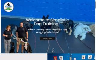 Simplistic Dog Training LLC website